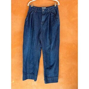 Free People We The Free Pleated Trouser Jeans Dark Wash 27